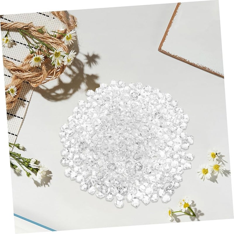 400 Pcs Crystal Clear Fake Ice Cubes For Vase Fillers Photo Props And Decorations - Image 5